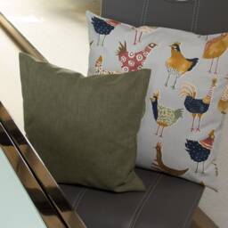 Cushion Cover With Funny Chickens - thumbnail 2