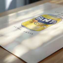 Hot Girls Drink Fanta Lemon Wall Print - Summers Day Poster Lover Aesthetic Art Holiday Fizzy - thumbnail 2