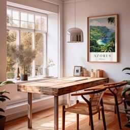 Azores Portugal Poster Coastal Landscape Wall Art - thumbnail 3