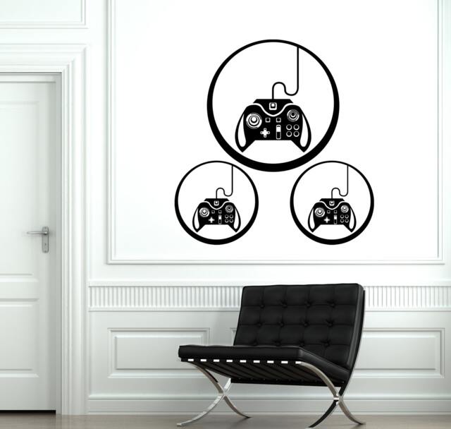 Wall Decal Gaming Joystick Joypad Gamepad Controller Gamer Vinyl Sticker 1810Dz - image 1