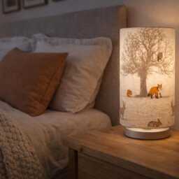 Handmade Woodland Lamp - Fryetts Tatton Tree & Stag Design - thumbnail 2