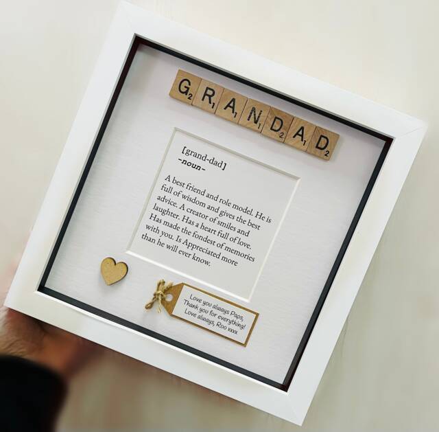 Personalised Grandad Frame. Meaning. Grandpa Gift. Fathers Day - image 1