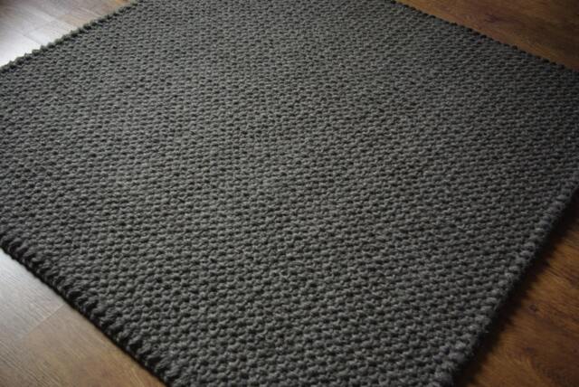 Handmade Wool Rug, Scandinavian Style, Organic Home Decor - image 1