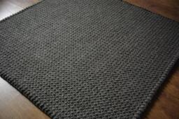 Handmade Wool Rug, Scandinavian Style, Organic Home Decor - thumbnail 1