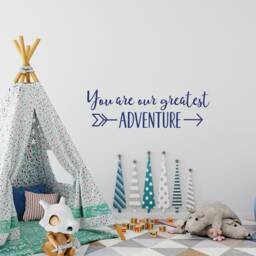 Adventure Nursery Wall Decal Woodland Arrow Decor Ww82 - thumbnail 1