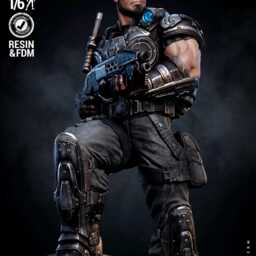 The Weight Of Sacrifice - Soldier Statue Gaming War Torn Hero Dominic Santiago Resin Figure 16K - thumbnail 2