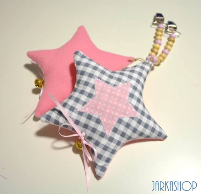 Caravan Trailer With Name Star Grey Pink - image 1