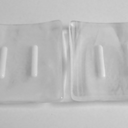 Fused Glass Square Soap Dish in Streaky White By Bprdesigns - thumbnail 4