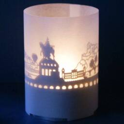 Koblenz Skyline Gift Tube Shadow Play - Silhouette Candle For Home D??cor & Souvenir Unique Fans - thumbnail 1