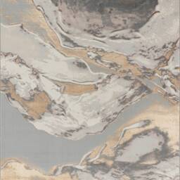 Beige Silver Cloud Shimmer Sheen Effect Modern Rug Silky Soft Chic Design Area Mat - thumbnail 3