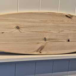 Surfboard Home Decor Plain Wooden Pine Wall Art Surfing Gifts - thumbnail 2