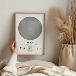 Personalised Star Map Print Baby Birth Details, Night Sky Gift - thumbnail 3