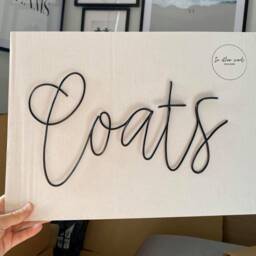 Custom Wire Words in Dream Font. Standard Size. Bespoke, Handmade Personalised Or Phrases, Gift, Wall Art, , Nursery, House Decor - thumbnail 3