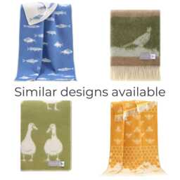 Piglet Wool Blanket - Large Woven Throw Made From Real Ideal For Nursery - thumbnail 4