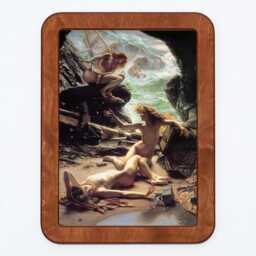 Cave Of The Storm Nymphs Sir Edward John Poynter Women Ship Shipwreck Sea Classic Painting Wooden Framed Art Print - thumbnail 3