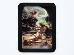 Cave Of The Storm Nymphs Sir Edward John Poynter Women Ship Shipwreck Sea Classic Painting Wooden Framed Art Print - thumbnail 1