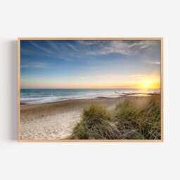 Coastal Beach Print - Dune Photography Wall Art Relaxed Seaside Decor - thumbnail 2