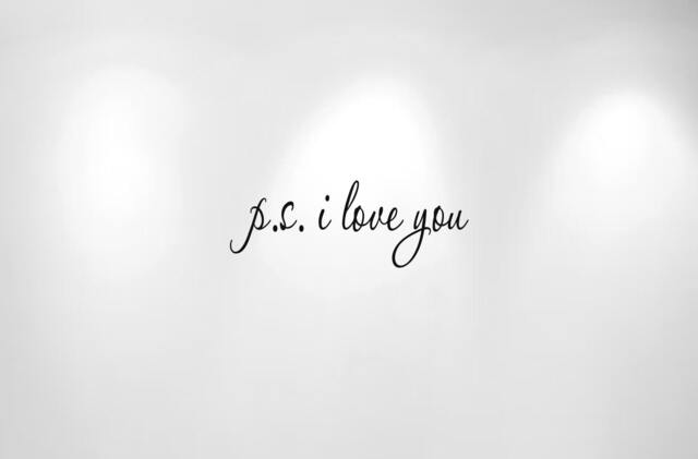 "Ps I Love You Wall Decal Quote 1166 - 36"" Wide X 13" - image 1