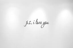 "Ps I Love You Wall Decal Quote 1166 - 36"" Wide X 13" - thumbnail 1