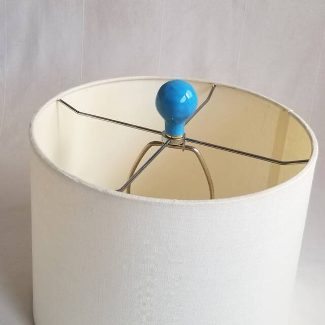 Pair Of Lamp Finials. Large Ceramic Balls. Handmade Organic Shapes. Color Options - image 1