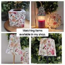 Beautiful Floral & Bee Usb Rechargeable Table Lamp. Matching Picture Plate Available.no Plugs Or Sockets Needed.cordless - thumbnail 4