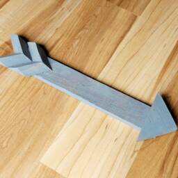 "Reclaimed Wood Arrow Wall Art Rustic Home Decor - 11"" X 3.5" - thumbnail 3