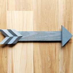 "Reclaimed Wood Arrow Wall Art Rustic Home Decor - 11"" X 3.5" - thumbnail 2
