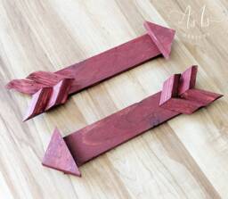 "Reclaimed Wood Arrow Wall Art Rustic Home Decor - 11"" X 3.5" - thumbnail 1