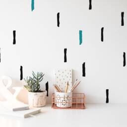 Brush Stroke Wall Sticker Decal Matte Kids Bedroom Living Room Interior Design Vinyl Various Sizes - thumbnail 2