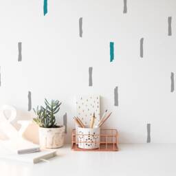Brush Stroke Wall Sticker Decal Matte Kids Bedroom Living Room Interior Design Vinyl Various Sizes - thumbnail 3