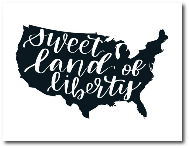 Americana Hand-Lettered Wall Art Printable - image 1