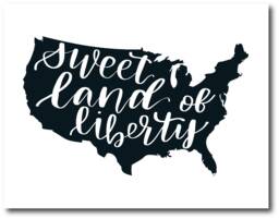 Americana Hand-Lettered Wall Art Printable - thumbnail 1