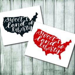Americana Hand-Lettered Wall Art Printable - thumbnail 2
