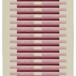 Handwoven Pink Beige Cotton Rug, Boho Flatweave Area Rug - thumbnail 2