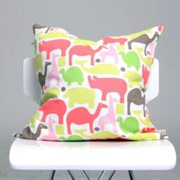 Multi Color Dino Kids Pillow Cover/Kid Decorative Nursery Throw Dinosaur Cushion Cover/Gift For Baby Shower - thumbnail 3