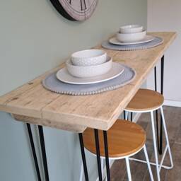 Breakfast Bar - Handcrafted High Table Galley Industrial Kitchen - thumbnail 3