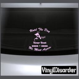 Angel 01 in Loving Memory Custom Car Or Wall Vinyl Decal Stickers - Ilmangel01Et - thumbnail 1