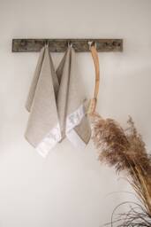 Natural Linen Small Guest Towels Bath Linens Hand Face With White Lace Farmhouse Set 2 4 Rustic Style Neutral