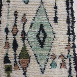 Custom Runner Moroccan Hand Knotted Runner Rug, Wool Rug Shaggy Authentic Moroccan Rug, Fluffy Rug - thumbnail 4