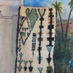 Custom Runner Moroccan Hand Knotted Runner Rug, Wool Rug Shaggy Authentic Moroccan Rug, Fluffy Rug - thumbnail 2