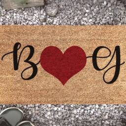 Couples Valentine's Day Doormat Gift - Personalized For On Valentines Him & Her Someone You Love - thumbnail 3