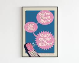 Hs Inspired - Late Night Talking Lyrics Music A3 A4 A5 Wall Art Poster Print Gift - thumbnail 1