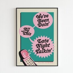 Hs Inspired - Late Night Talking Lyrics Music A3 A4 A5 Wall Art Poster Print Gift - thumbnail 3