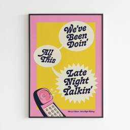 Hs Inspired - Late Night Talking Lyrics Music A3 A4 A5 Wall Art Poster Print Gift - thumbnail 2