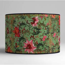 Lampshade, Lampshade Retro, Vintage, Handmade, Table Lamp, Paper, Vintage Flowers - thumbnail 1