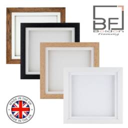 3D Deep Box Frame Range Picture Photo Display Various Sizes White - thumbnail 4