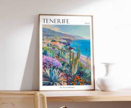 Tenerife Travel Poster Spanish Island Art Print - thumbnail 1