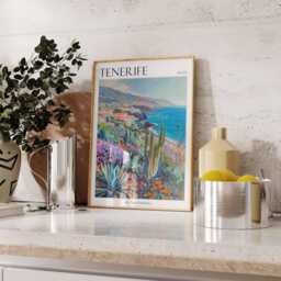 Tenerife Travel Poster Spanish Island Art Print - thumbnail 2