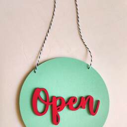 Open Closed Sign - Business Signs Close Boutique Shop Wood Open Closed Sign Shop - thumbnail 3