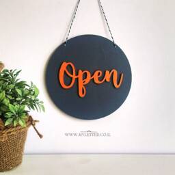 Open Closed Sign - Business Signs Close Boutique Shop Wood Open Closed Sign Shop - thumbnail 2